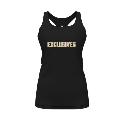 [CUS-DFW-RCBK-PER-BLK-FYS-LOGO2] Racerback Tank Top (Female Youth S, Black, Logo 2)