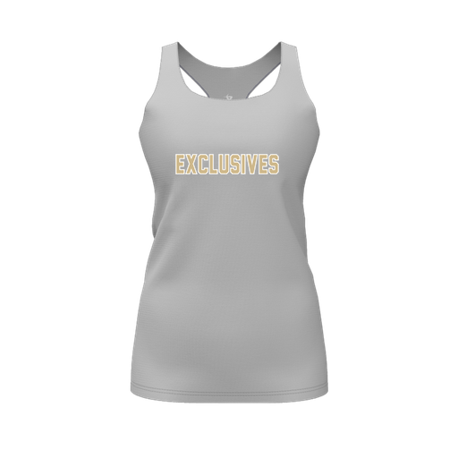 [FT0TRBGY-FYS-LOGO2] Decker Racerback Tank Top (Female Youth S, Gray, Logo 2)