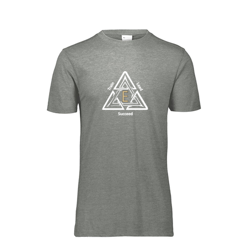 [FTSCUBGY-AS-LOGO1] Decker Men's Tri-Blend T-Shirt - Short Sleeve (Adult S, Gray, Logo 1)