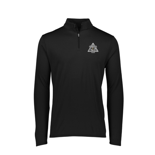 [FTLQFLBK-FAXS-LOGO1] Decker Women's Flex-Lite 1/4 Zip Shirt (Female Adult XS, Black, Logo 1)