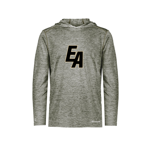 [FOLHCGGY-YS-LOGO3] Decker Youth Charge Hoodie (Youth S, Gray, Logo 3)