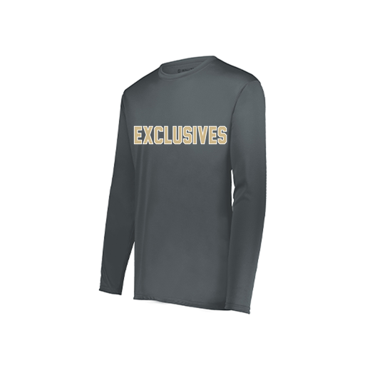 [222822.059.XS-LOGO2] Men's LS Smooth Sport Shirt (Adult XS, Gray, Logo 2)