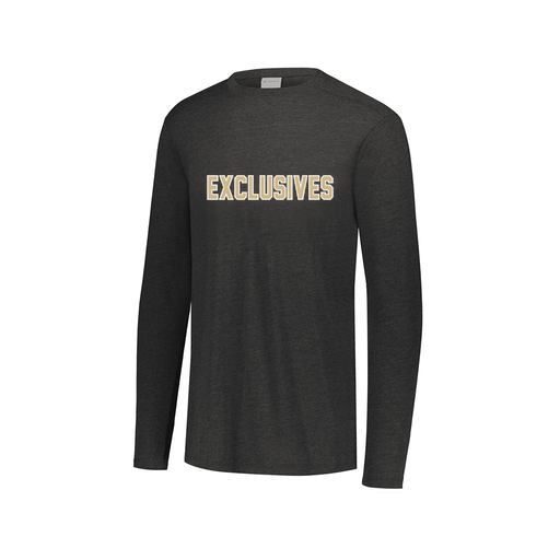 [FTLCUBBK-AXS-LOGO2] Decker Men's Tri-Blend T-Shirt - Long Sleeve (Adult XS, Black, Logo 2)