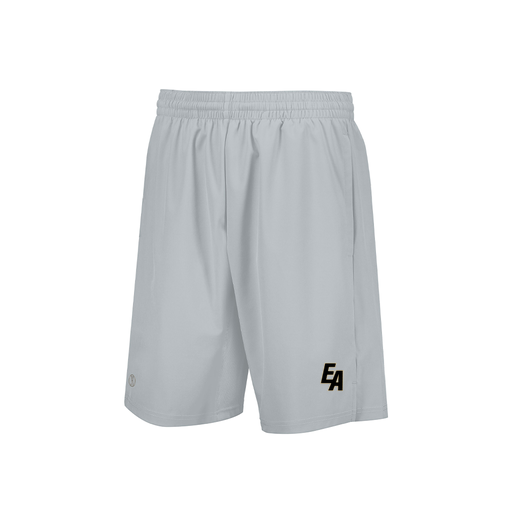 [229556.099.XS-LOGO3] Men's Weld Short (Adult XS, Silver, Logo 3)