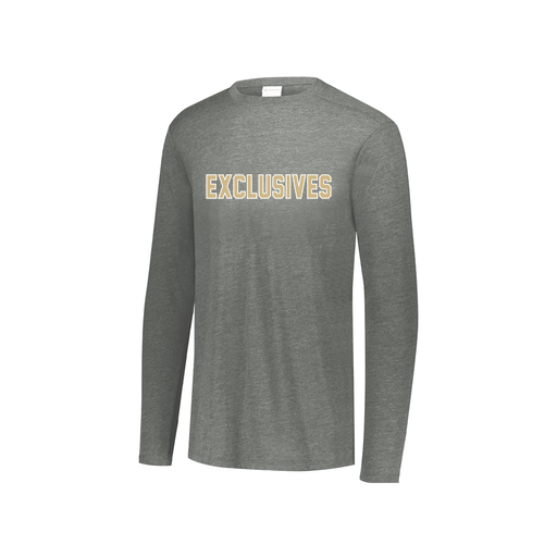 [FTLCUBGY-YS-LOGO2] Decker Youth Tri-Blend T-Shirt - Long Sleeve (Youth S, Gray, Logo 2)