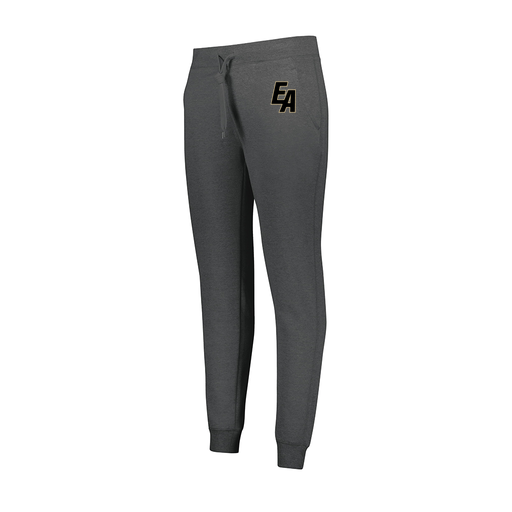 [229748.E83.XS-LOGO3] Ladies 60/40 Fleece Jogger (Female Adult XS, Gray, Logo 3)